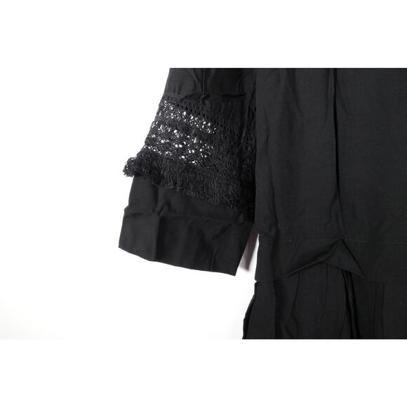 Tuckernuck Back Eyelet Trim Shift Dress Lace Gothic Retro Women’s XS 1461-ZZ - Picture 10 of 12